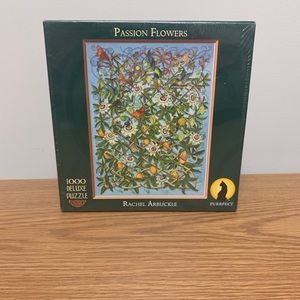 Purrfect 1000 piece puzzle Passion Flowers Rachel Arbuckle Celtic Collection #9